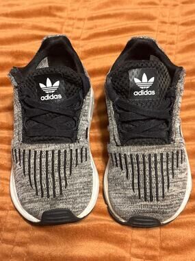 Size 6K Children Adidas Swift Run Easy - Mesh Black